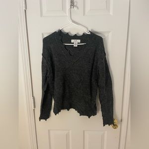 Magaschoni grey v neck sweater